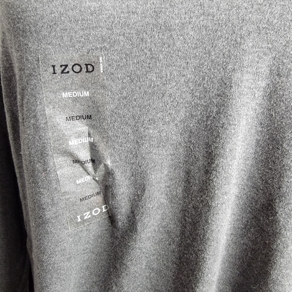 #269 NWT men's Izod long sleeve collard shirt - Picture 2 of 9